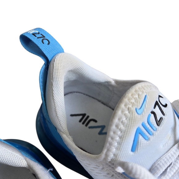 Nike Air Max 270 White University Blue Athletic Sneakers 7 - Picture 11 of 11